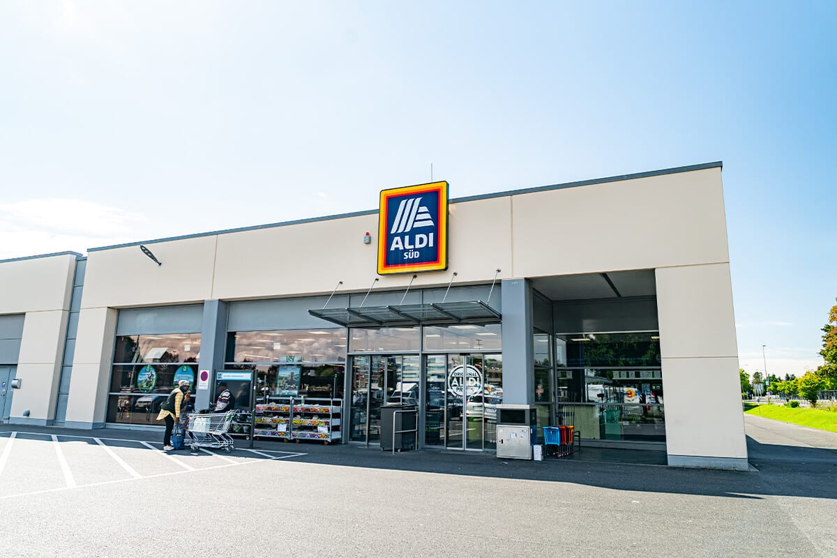 Eingang zu Aldi Süd