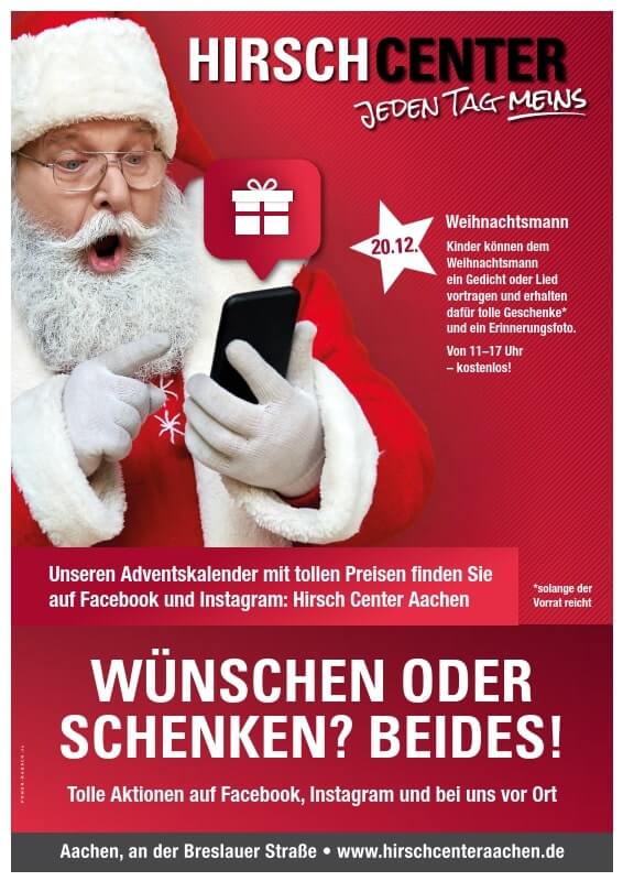 Weihnachtsaktion im Hirsch Center